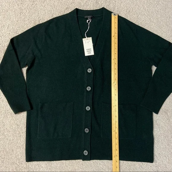 SOLD! New COS Women’s Lambswool Oversized Cardigan Green Size XS - Picture 10 of 10